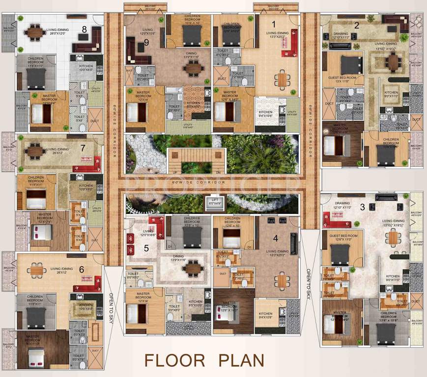  tranquil towers Images for Cluster Plan of Dhruthi Tranquil Towers