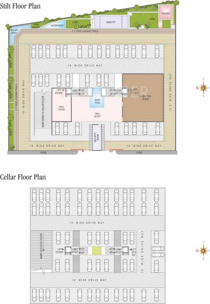  the-square The Square Cluster Plan for Stilt & Cellar Floor