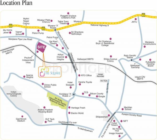  the-square Location Plan