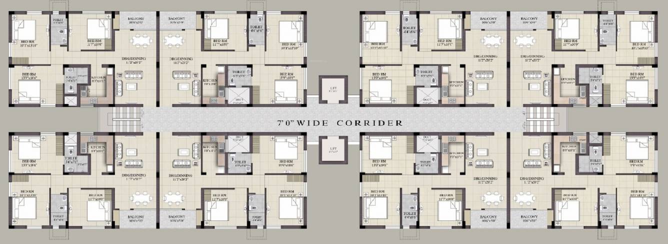 kalyani heights Block B Cluster Plan