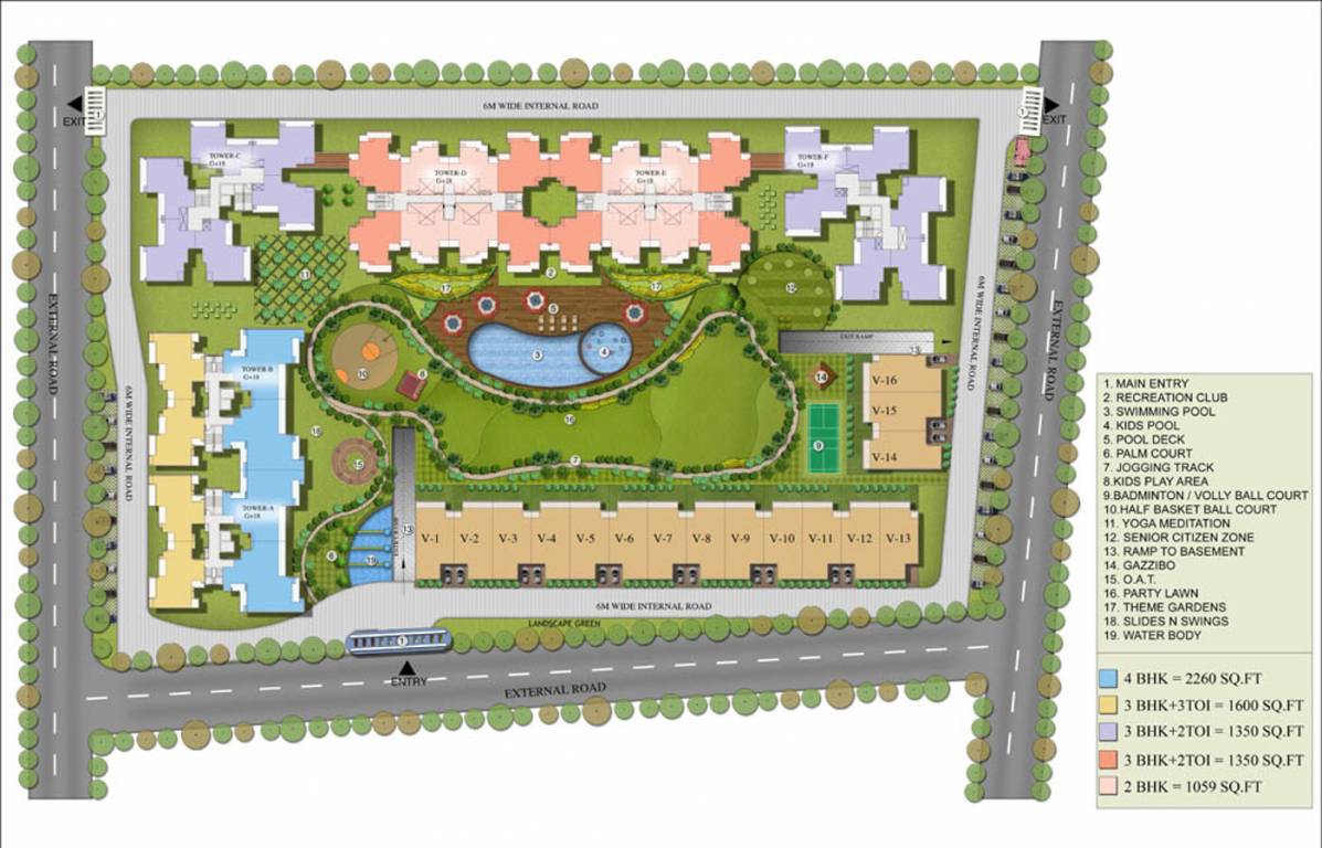 Images for Layout Plan of Airwil Golf Green Avenue