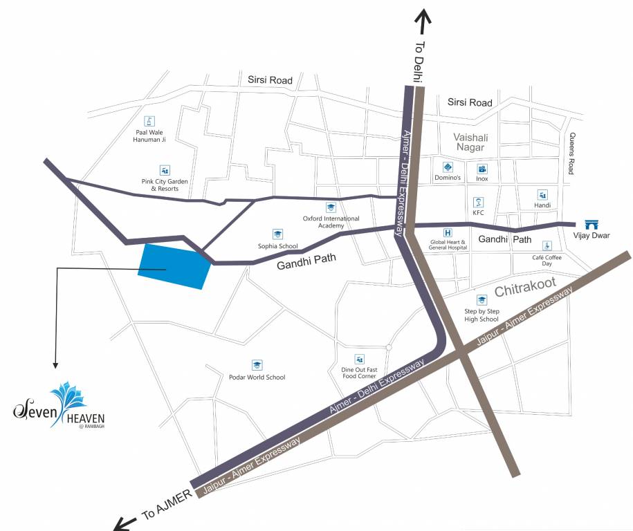 Images for Location Plan of G S Build Samriddhi Seven Heaven