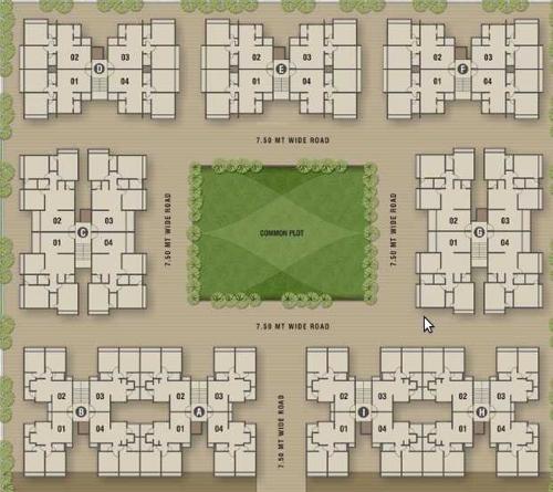  pramukh-oasis Images for Cluster Plan of PSY Pramukh Oasis