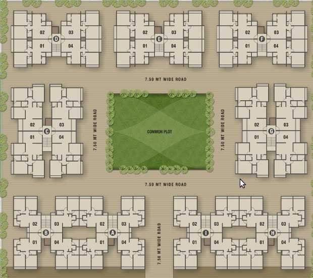  pramukh oasis Images for Cluster Plan of PSY Pramukh Oasis
