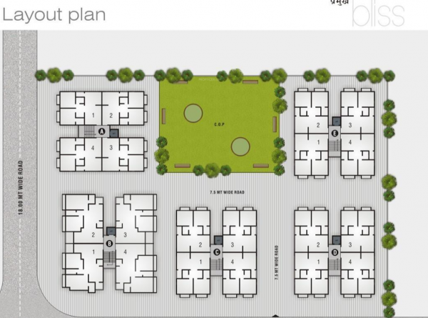 Layout Plan pramukh-bliss Layout Plan
