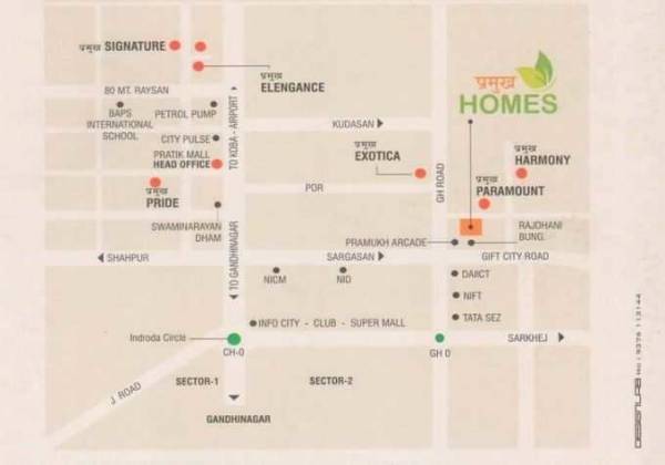 Location Plan pramukh-homes Location Plan