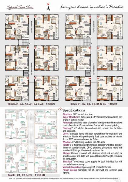  green-city-homes Block A1 Cluster Plan