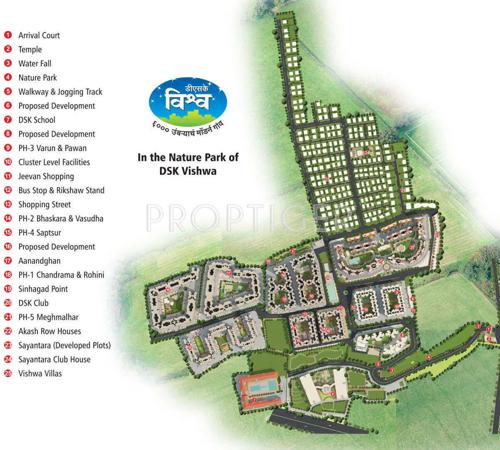  vishwa-villa Images for Master Plan of DSK Vishwa Villa