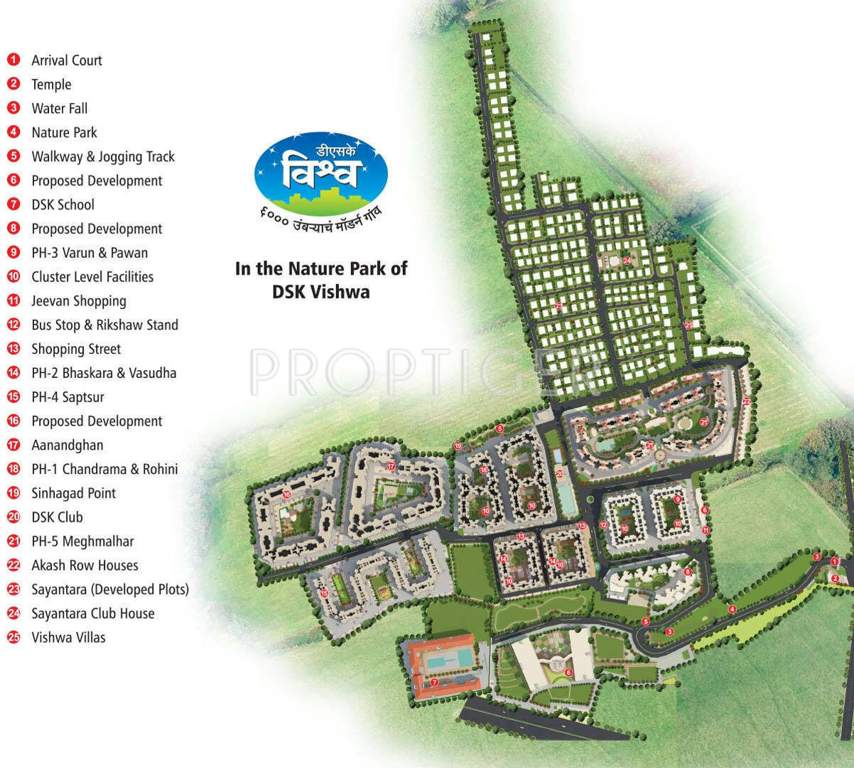  vishwa villa Images for Master Plan of DSK Vishwa Villa