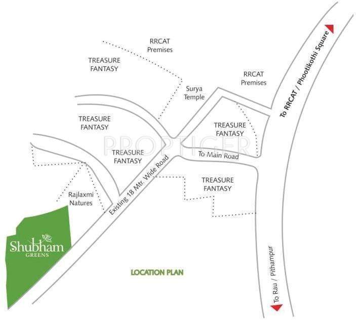 greens Images for Location Plan of Shubham Greens