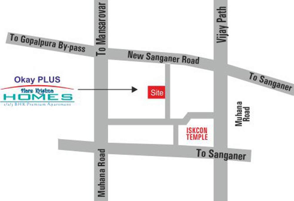 hare krishna homes Images for Location Plan of Okay Plus Hare Krishna Homes