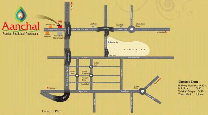  aanchal Images for Location Plan of Manglam Aanchal