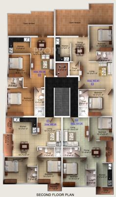athreya-homes sarvagna Sarvagna Cluster Plan for 2nd Floor