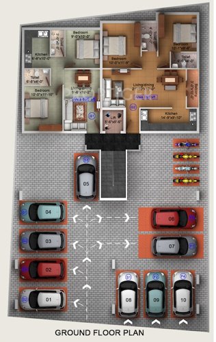  sarvagna Sarvagna Cluster Plan for Ground Floor