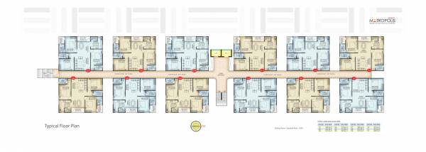  metropolis Single Tower Cluster Plan