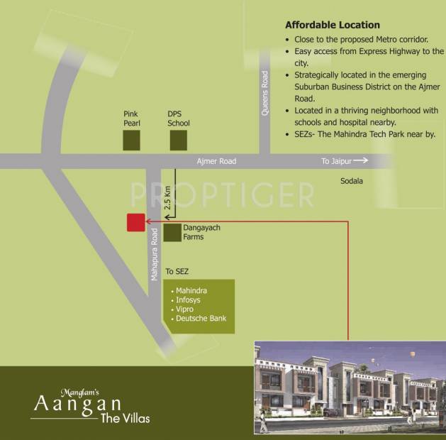Images for Location Plan of Manglam Aangan The Villas