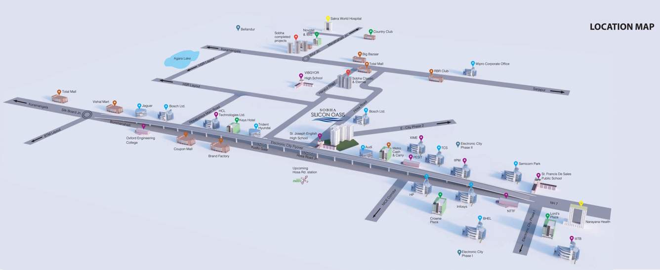  silicon oasis Images for Location Plan of Sobha Silicon Oasis