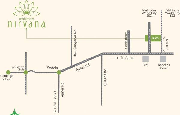  nirvana Images for Location Plan of Mahima Nirvana
