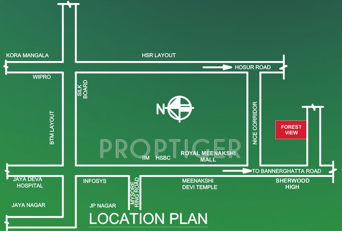 Images for Location Plan of CK Brad Projects Forest View Plots
