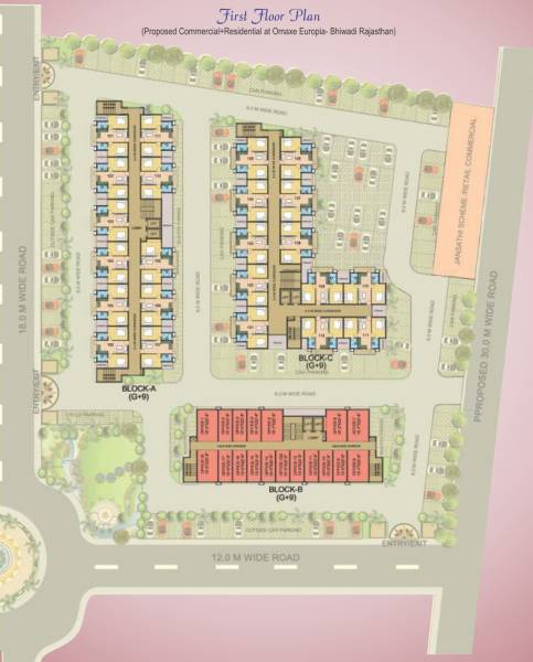 Images for Cluster Plan of Omaxe Europia Images for Cluster Plan of Omaxe Europia