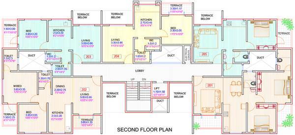  karishma-platinum Wing B Cluster Plan for 2nd Floor