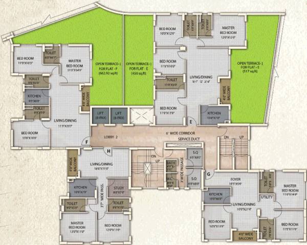 Images for Cluster Plan of Oswal Orchard County