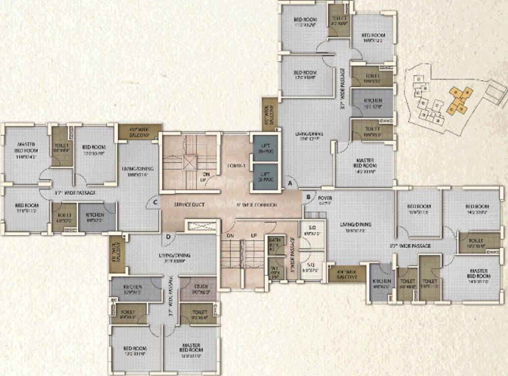 Images for Cluster Plan of Oswal Orchard County