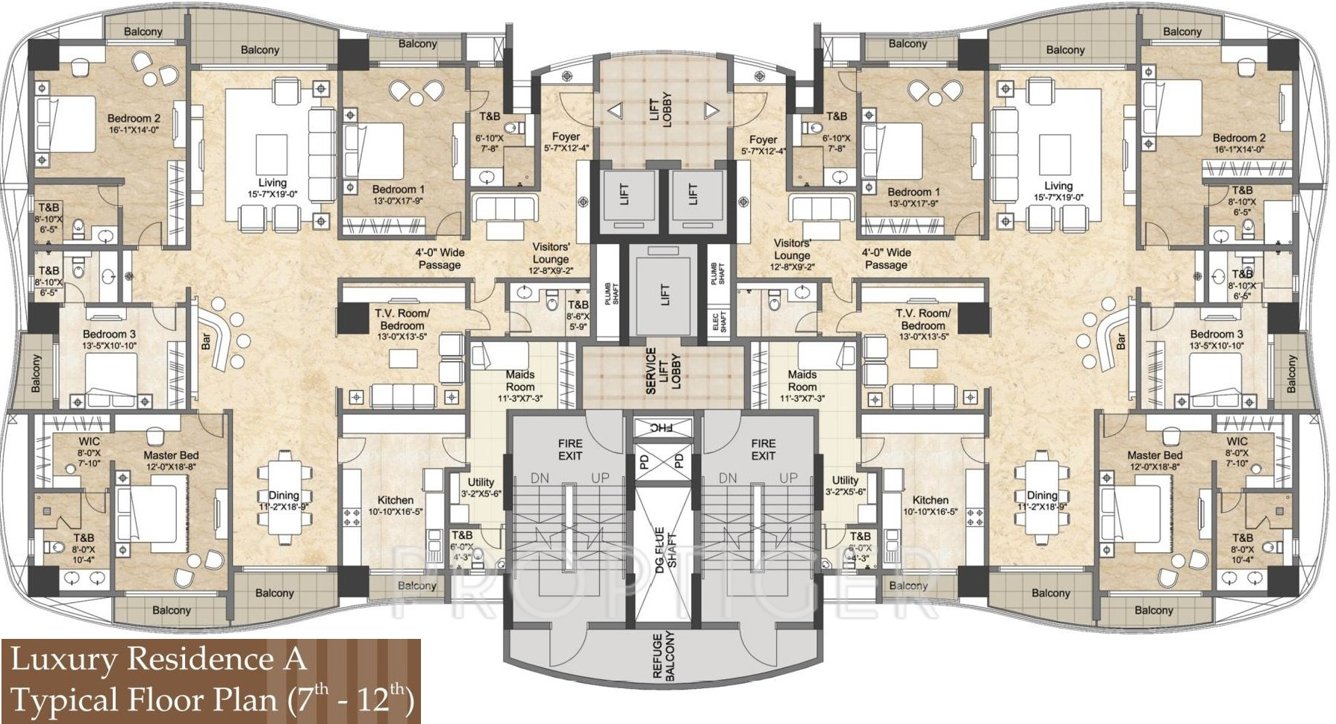 Images for Cluster Plan of Phoenix City The Crest