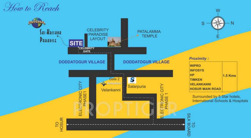 Images for Location Plan of Universal Sai Krishna Paradise
