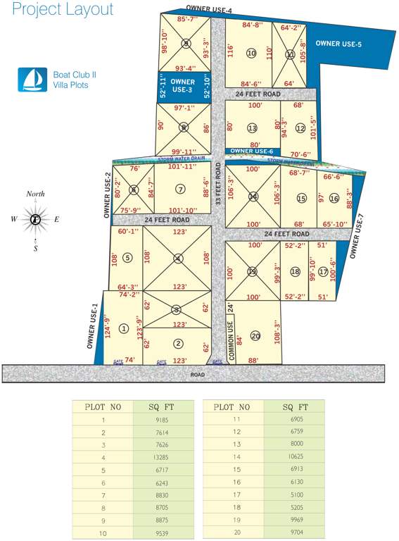 boat club ii Layout Plan