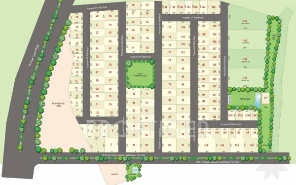 Images for Layout Plan of Green Icons Isle Plots