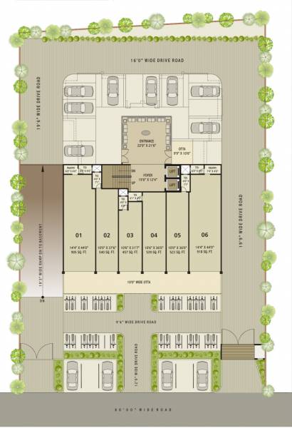 Ground Floor Single Tower Cluster Plan dev-status Ground Floor Single Tower Cluster Plan