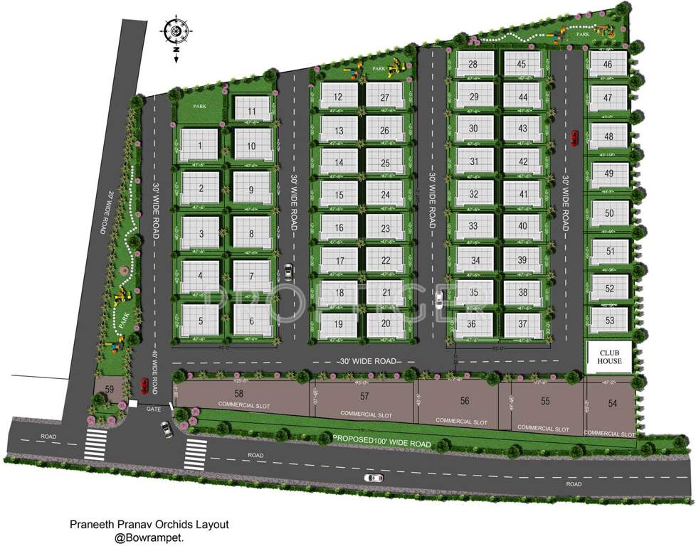  pranav orchids Images for Layout Plan of Praneeth Pranav Orchids