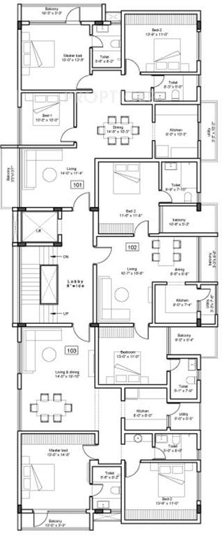 mahindra serenity Images for Cluster Plan of Kay Arr And Co Mahindra Serenity