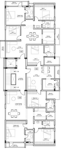  mahindra-serenity Images for Cluster Plan of Kay Arr And Co Mahindra Serenity