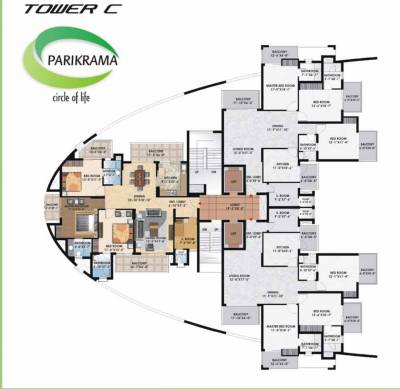 Tower 1A Cluster Plan parikrama Tower 1A Cluster Plan