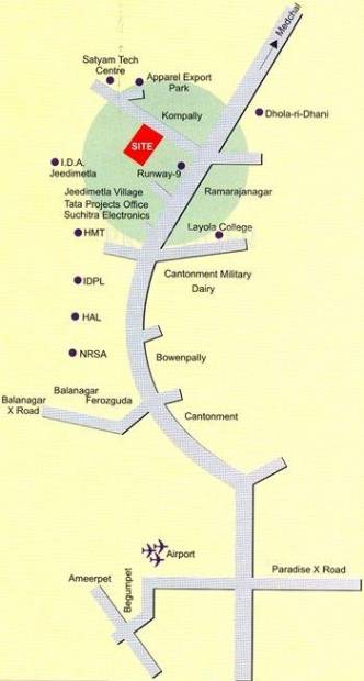 nagarjuna-dream-land Images for Location Plan of PNR Group Nagarjuna Dream Land