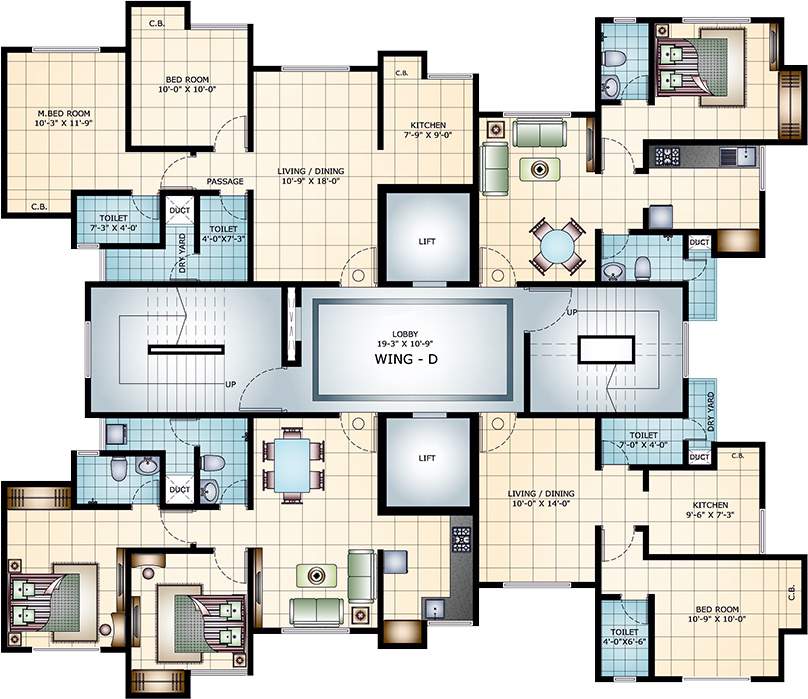  mahavir estella c d Images for Cluster Plan of Damji Shamji Mahavir Estella