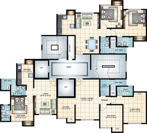  mahavir-estella-c-d Images for Cluster Plan of Damji Shamji Mahavir Estella