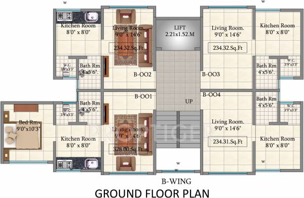 Images for Cluster Plan of GK Hill View Residency