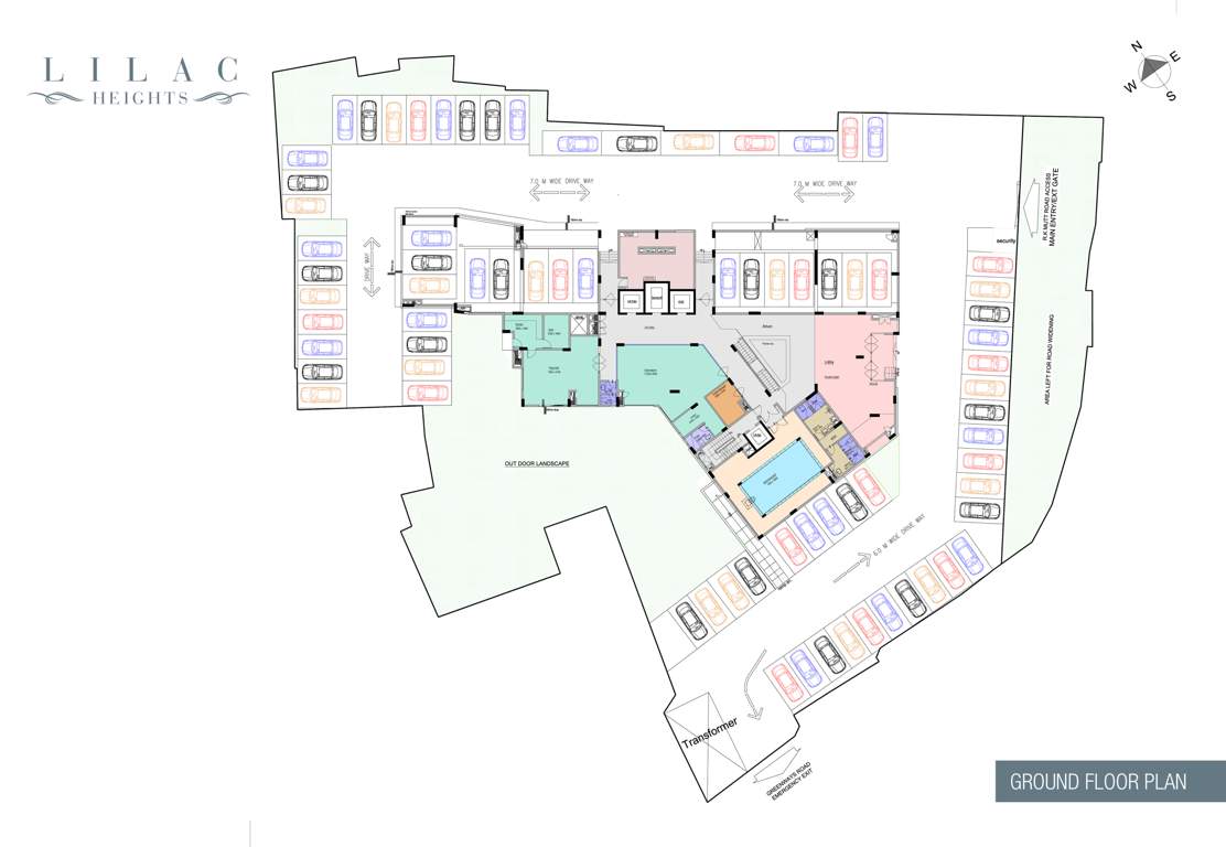  lilac heights Lilac Heights Cluster Plan for ground Floor
