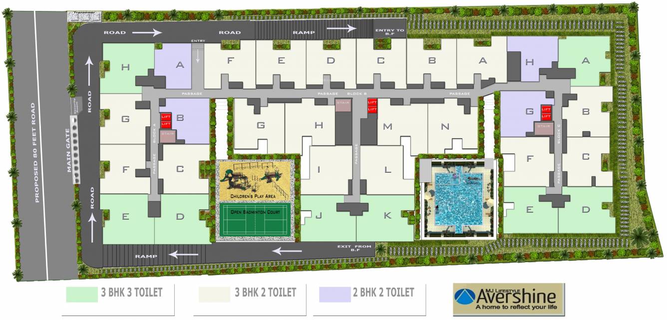  avershine Layout Plan