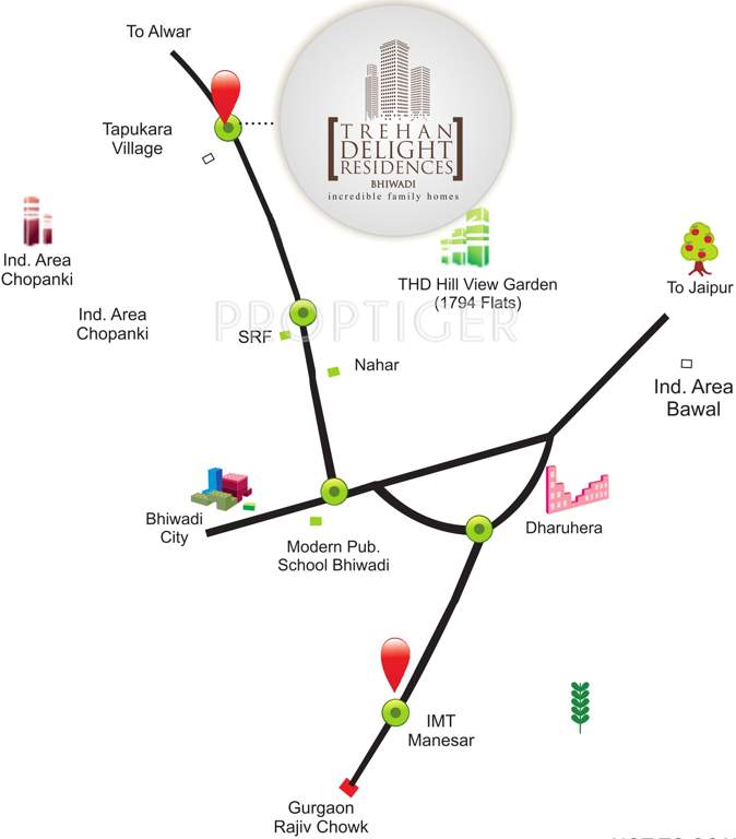 Images for Location Plan of Trehan Delight Residence Tower D