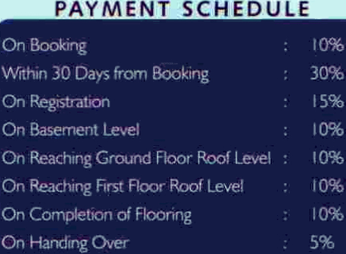 Images for Payment Plan of JBM Elite Phase5 Payment Plan