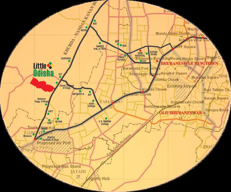 Images for Location Plan of Alishan Little Odisha Apartments