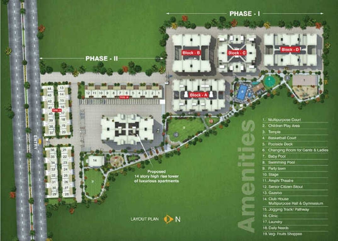 sayantara phase i Layout Plan