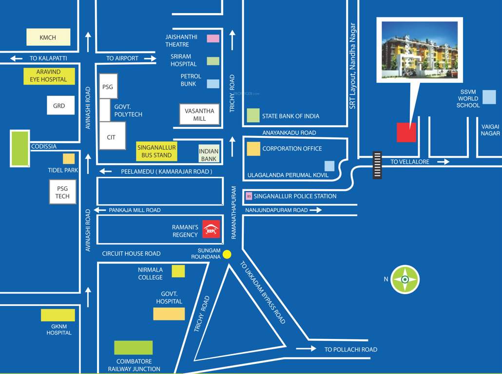  coconut grove Images for Location Plan of Ramani Coconut Grove