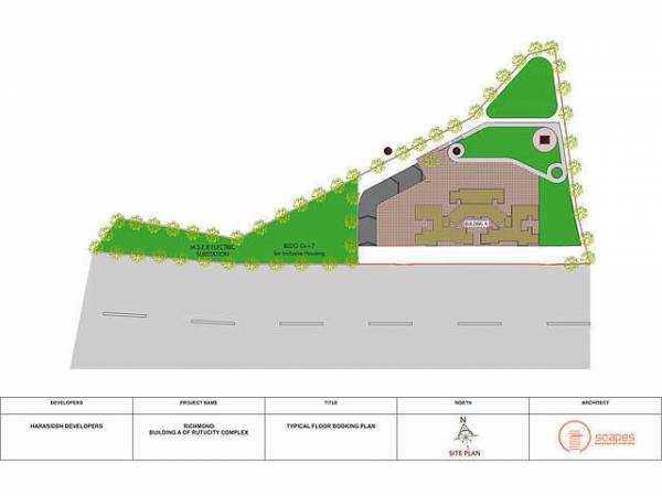 masterPlan of Harasiddh Building No A Richmond Of Rutu City Complex