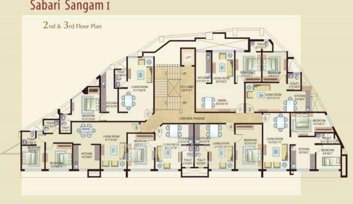  sangam wing a Images for Cluster Plan of Shiv Sangam Wing A