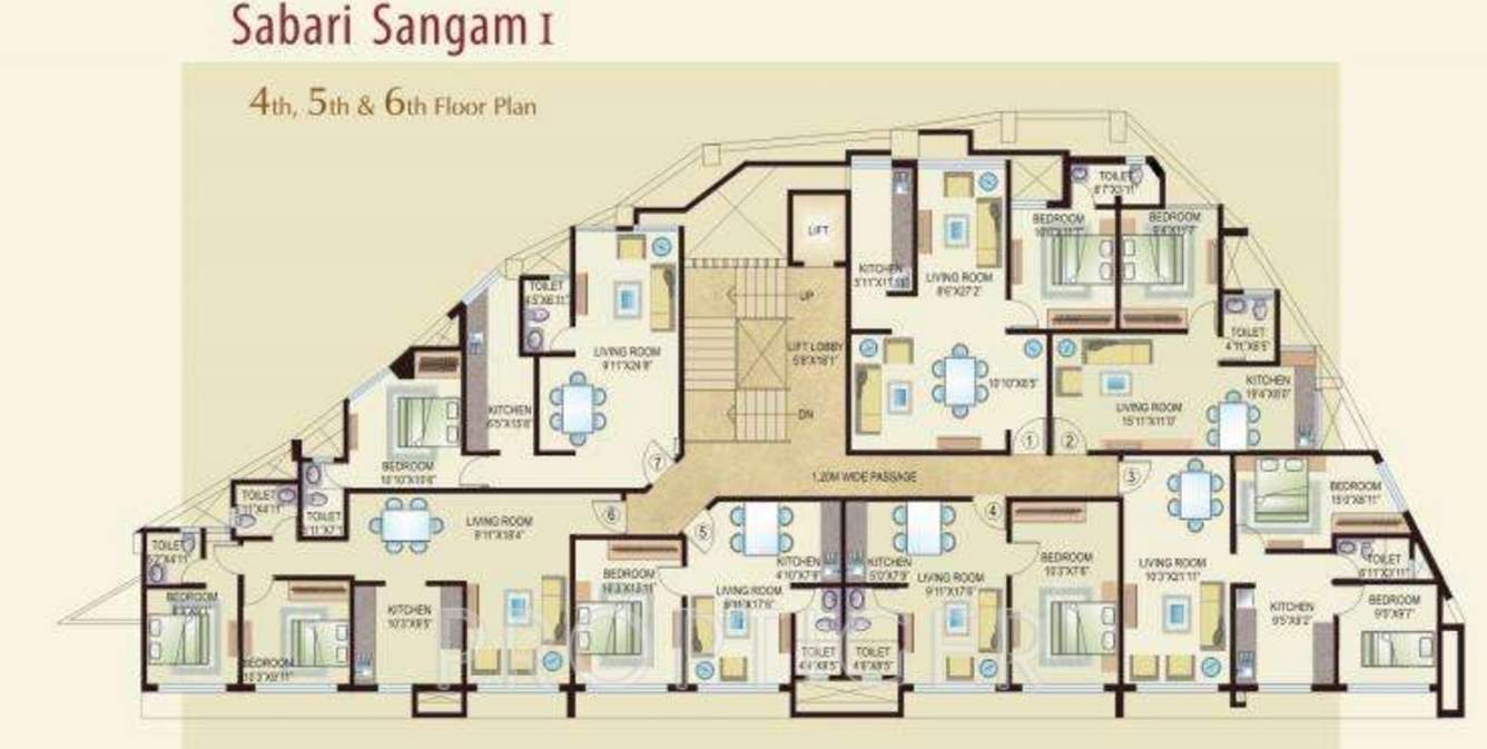  sangam wing a Images for Cluster Plan of Shiv Sangam Wing A